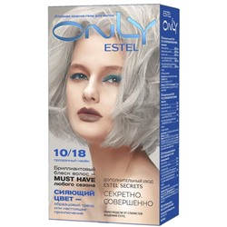 ONLY Краска-гель стойкая д/волос 10/18 светлый блондин пепельно-жемчужный Estel
