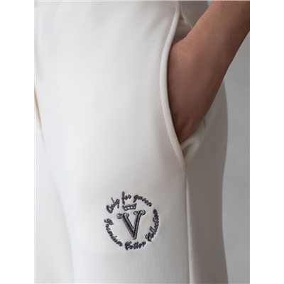 Прямые брюки из петельчатого футера-трехнитки