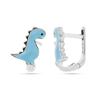 Серьги из серебра эмаль, Тсд8г