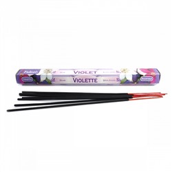 Tulasi VIOLET Floral Incense Sticks, Sarathi (Туласи благовония ФИАЛКА, Саратхи), уп. 20 палочек.