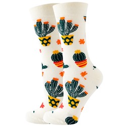 Носки р.35-40 "Flowers" Кактус