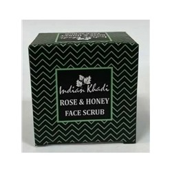 ROSE & HONEY Face Scrub, Indian Khadi (Скраб для лица РОЗА И МЕД, Индиан Кхади), 50 г. - СРОК ГОДНОСТИ ДО 31 МАРТА 2025 ГОДА