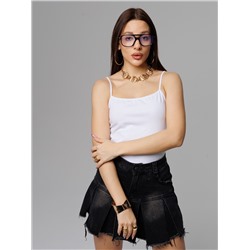 Женская майка на бретелях Lingeamo белая ЛТ-07 (1)