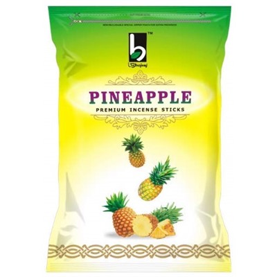 PINEAPPLE Premium Incense Sticks, Bhojraj (АНАНАС премиальные благовония, Бходжрадж), 135 г.