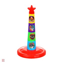 Развивающая игрушка "Пирамидка с кольцами", 29х20х4см
