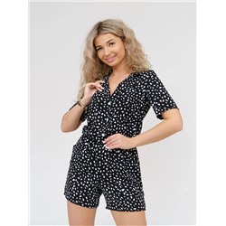 Комбинезон женский Текс-Плюс, цвет черный белый