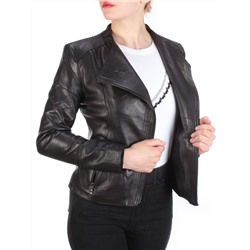 355 BLACK Куртка кожаная женская размер M - 44 российский