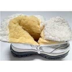 2332-1Q серебро Ботинки зима для девочек (26-31)/8