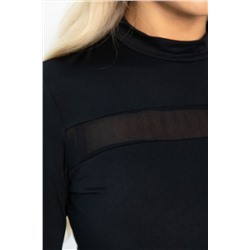 Водолазка трикотажная Лисса (черная) Б14298-22М