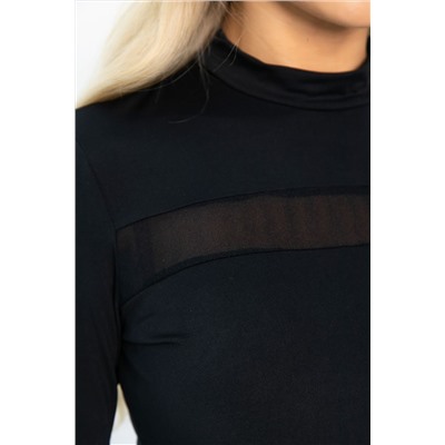 Водолазка трикотажная Лисса (черная) Б14298-22М