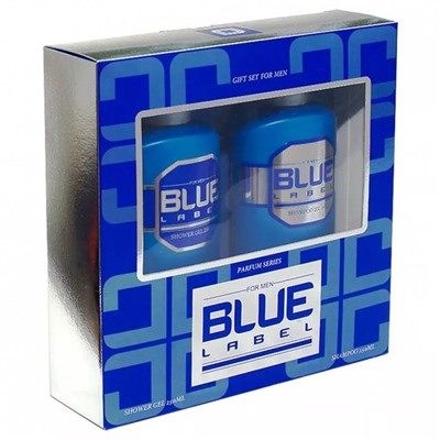 НАБОР муж.  BLUE LABEL (шампунь 250мл + гель д/душа 250мл)