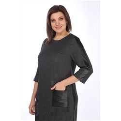 Lady Style Classic 1704/3 графитовый_с_черным, Платье