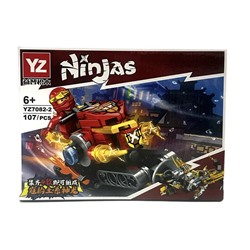 Конструктор NINJAS Ниндзя на Квадроцикле 107дет. 19*14см  / YZ7082-2