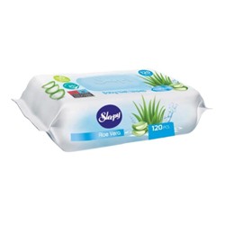 Влажные салфетки SLEEPY NATURAL Алоэ Вера (клапан) 120шт