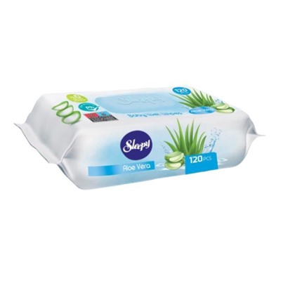 Влажные салфетки SLEEPY NATURAL Алоэ Вера (клапан) 120шт
