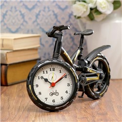 Будильник "Велосипед", дискретный ход, 12 х 22 см, d=6.5 см, микс