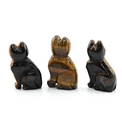 Кошка из тигрового глаза 28*18*47мм