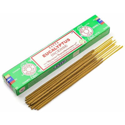 EUCALYPTUS Incense, Satya (Благовония ЭВКАЛИПТ, Сатья), 15 г.