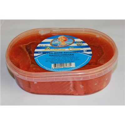 Нерка филе- ломтики с/с 220 гр БЕЗ МАСЛА Пластиковая банка.