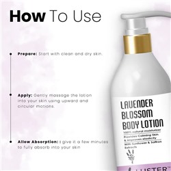 LAVENDER BLOSSOM Body Lotion, Luster (ЛАВАНДОВЫЙ ЦВЕТ лосьон для тела, Ластер), 300 мл.