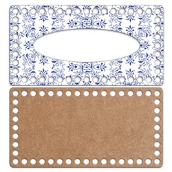 Салфетница 12 х 23 см. Фарфор
