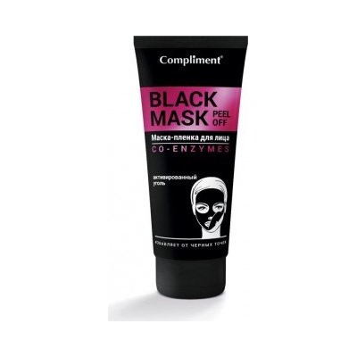 Compliment BLACK MASK Маска-пленка для лица глубокое очищение, 80мл