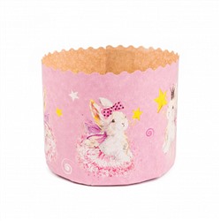 Форма для кулича "Зайчики" d=11 см, набор 10 шт