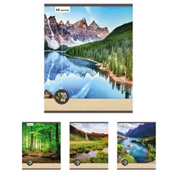 Тетрадь 48 л клетка офсет Remix ПРИРОДА Проф-Пресс 48-5579