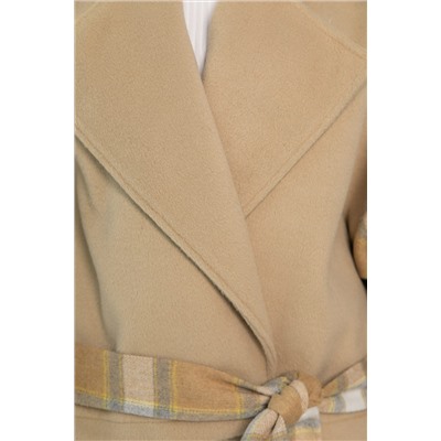 Пальто укороченное Хайт (бежевое) Б14314-7М