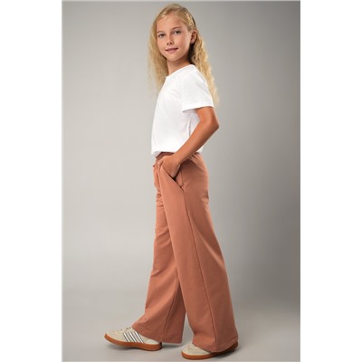Брюки палаццо из футера для девочки Happyfox