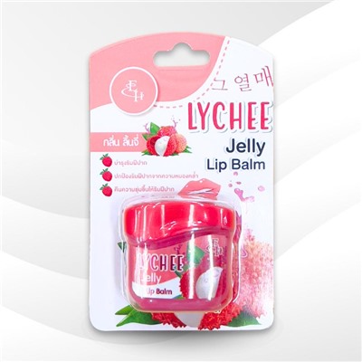 Jelly Lip Balm LYCHEE, Eliza Helena (Желейный бальзам для губ ЛИЧИ, Элиза Хелена), 9 г.