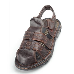 P2316-10 BROWN Сандалии мужские (натуральная кожа) размер