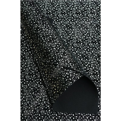Кожзам "Осколки" А4 (5 листов) SF-5993, черный/серебро №3