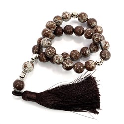 Чётки SEW109-13 ЯШМА - семейный достаток, защита благосостояния (10 мм.), 1 шт.