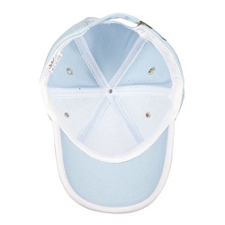 Бейсболка Unit Trendy, голубая с белым