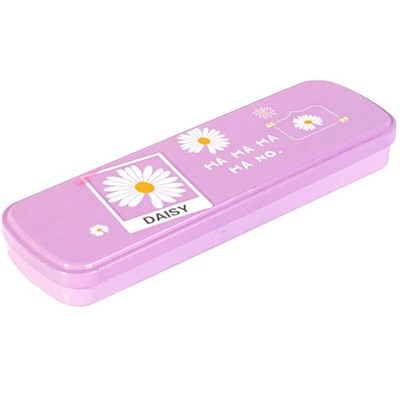 Пенал 2-отд. Alingar метал. таблица умножения Daisy ассорти 19*5,5см AL8626