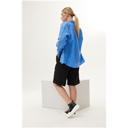 DAVA 165 синий-черный, Блуза,  Шорты