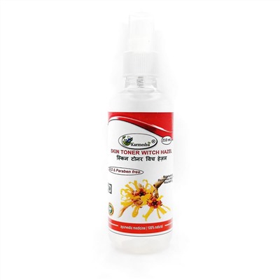 Skin Toner WITCH HAZEL, SLS & Paraben Free, Karmeshu (Тоник (тонер) для кожи С ГАМАМЕЛИСОМ, БЕЗ Сульфатов и Парабенов, Кармешу), СПРЕЙ, 210 мл.