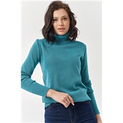 Водолазка вязаная с длинным рукавом из шерсти чирок