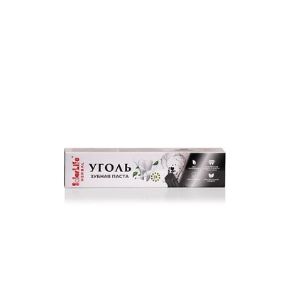 CHARCOAL Toothpaste, Solar Life (УГОЛЬНАЯ зубная паста, Солар Лайф), 100 г.