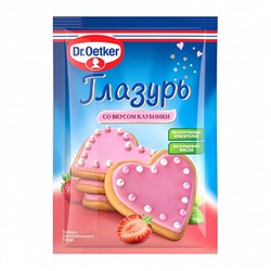Глазурь сахарная розовая Dr.Oetker, 90 г. Годен до 29.10.2023