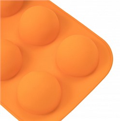 Форма силиконовая Полусфера 55 мм, 6 ячеек