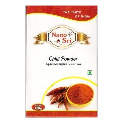 RED CHILLI POWDER, Nano Sri (КРАСНЫЙ ПЕРЕЦ МОЛОТЫЙ, Нано Шри), 100 г.
