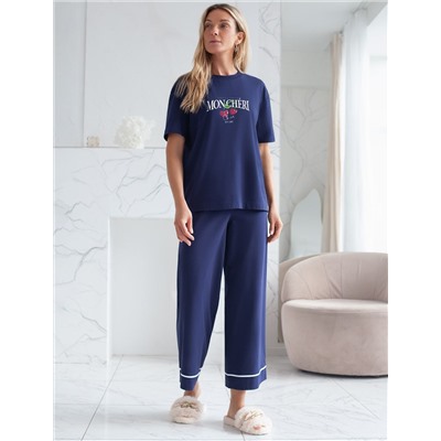 Футболка с принтом свободная эластичная из премиального хлопка