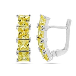 Серьги из серебра крайола циркон, София