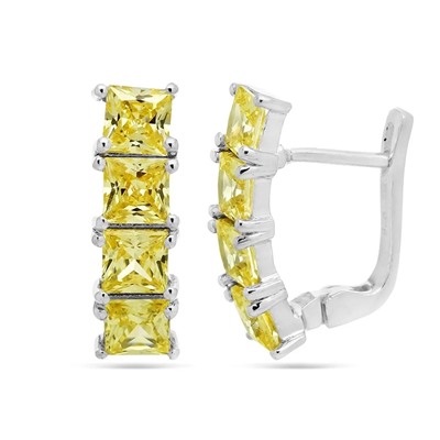 Серьги из серебра крайола циркон, София