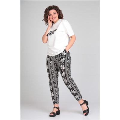 Michel chic 1340 белый-черный, Брюки,  Футболка