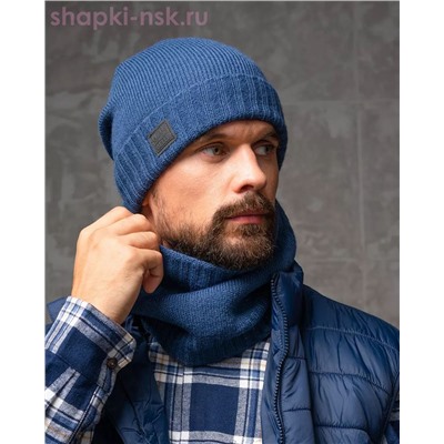 LL 131 PE 131 Комплект мужской флис (шапка+снуд) (57-59)