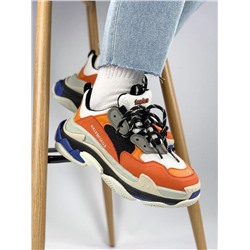 Кроссовки Balenciaga Triple S Orange\Blue