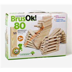 Конструктор деревянный BrusOк! 80 дет. 02946, 02946
